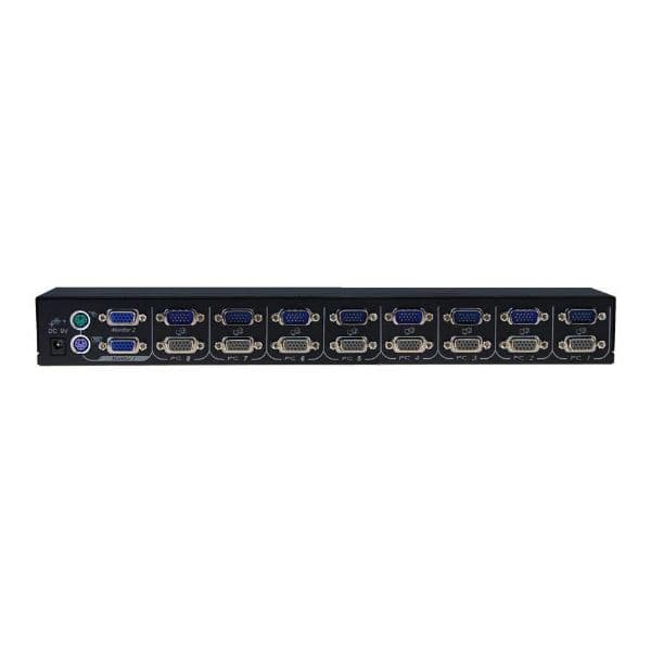 Rextron REXTRON 1-8 USB/PS2 Dual Video (VGA) KVM Switch.  8x 1.8m USB UDV108DC-BK
