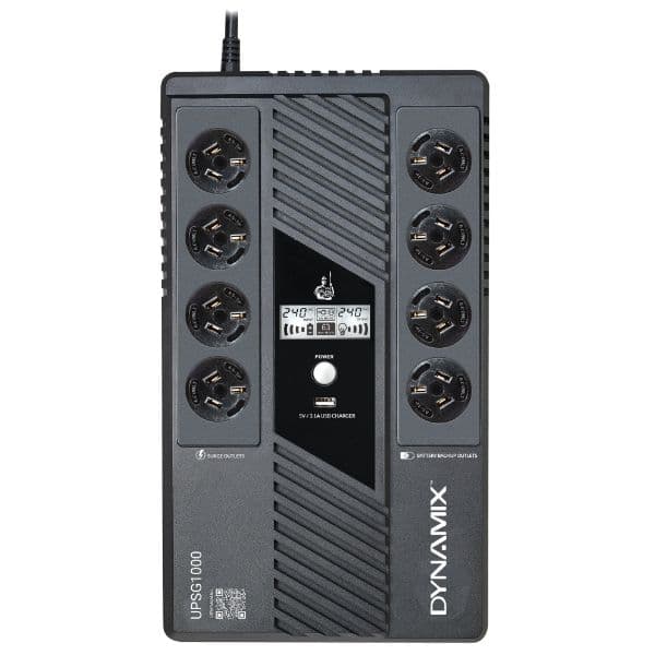 Dynamix DYNAMIX SafeGuard 1000VA/600W Line Interactive UPS, 4 x NZ UPSG1000