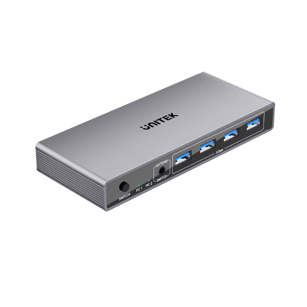 Unitek UNITEK 5Gbps DP KVM Switch. Switches Between 2 Devices, Shares V1310A