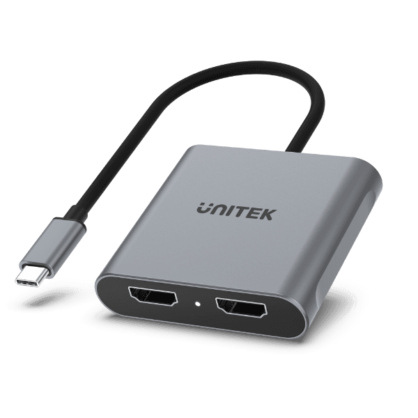 Unitek UNITEK USB-C to Dual HDMI Adapter. Supports Up to 4K@60Hz. V1404B