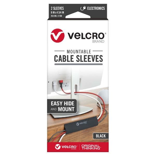 Velcro VELCRO Mountable Cable Sleeves. Mount Electrical Cords out of Sight VEL30795