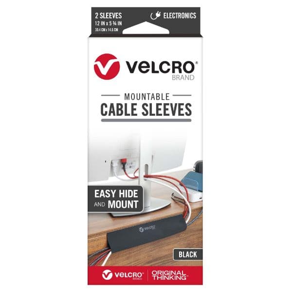 Velcro VELCRO Mountable Cable Sleeves. Mount Electrical Cords out of Sight VEL30797
