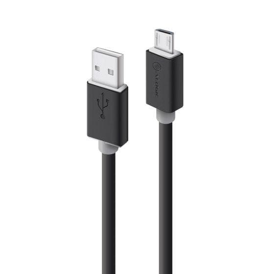 Alogic 2m USB 2.0 Type A Male to USB 2.0 Type B Micro Male Cable - Black 474364