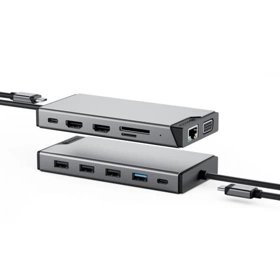 Alogic DV3 12-in-1 USB-C Dual Display Mini Dock 511809