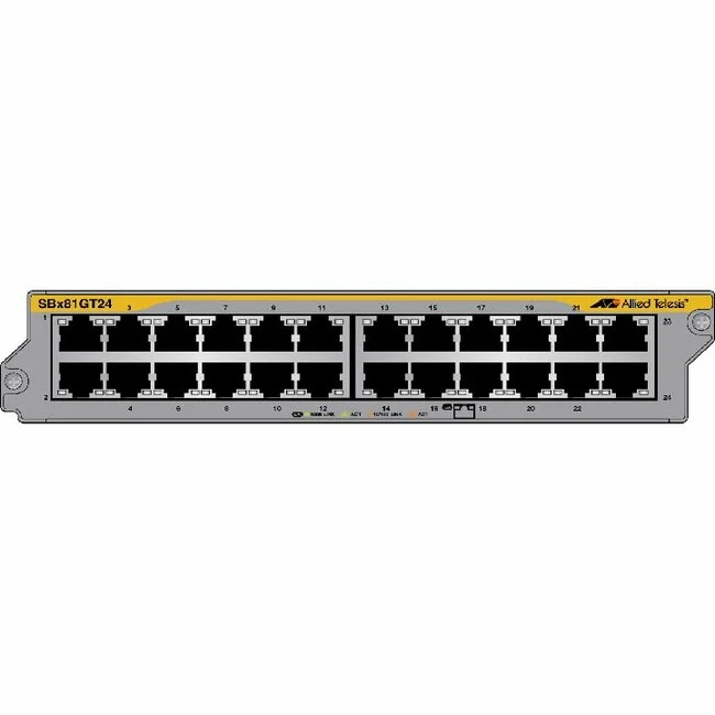 Allied Telesis AT-SBx81GT24 24-port 10/100/1000T Ethernet line card 512128