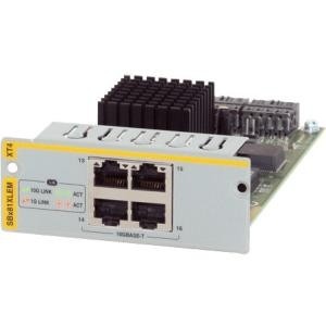 Allied Telesis AT-SBx81XLEM/XT4 4 x 10G RJ-45 module for SBx81XLEM line card 512133