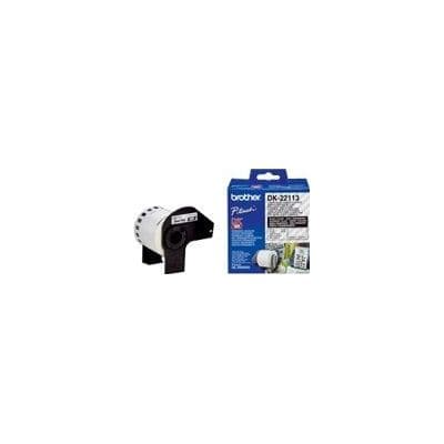Brother Brother DK22113 Continuous Clear Film Tape (Black Print on Clr) 62mm DK22113