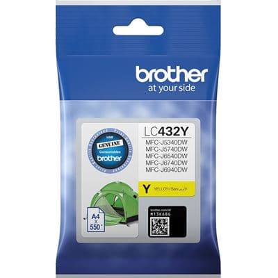 Brother Brother LC432Y Yellow Ink Cartridge LC432Y