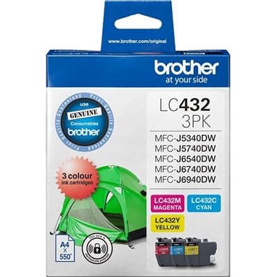 Brother Brother LC4323PKS 3-Pack Ink Cartridge (C/M/Y) LC4323PKS