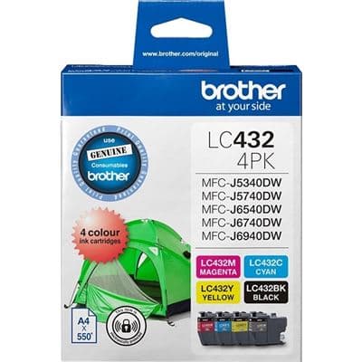 Brother Brother LC4324PKS 4-Pack Ink Cartridge (B/C/M/Y) LC4324PKS