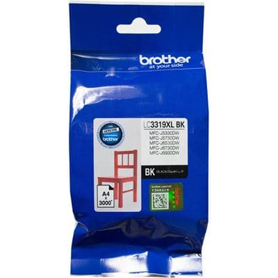 Brother Brother LC3319XLBK Black High Yield Ink Cartridge LC3319XLBK