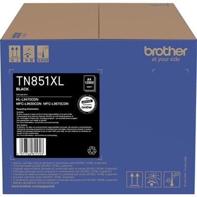 Brother Brother TN851XLBK Black High Capacity Toner TN851XLBK