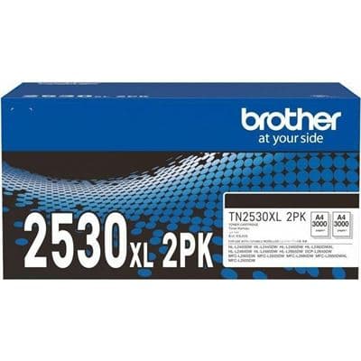 Brother Brother TN2530XL2PK Black High Yield Toner 2 Pack TN2530XL2PK