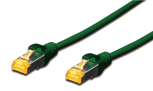 Digitus Digitus S-FTP CAT6A Patch Lead - 0.5M Green CA9301G