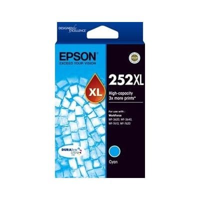 Epson Epson 252XL Cyan High Yield Ink Cartridge C13T253292