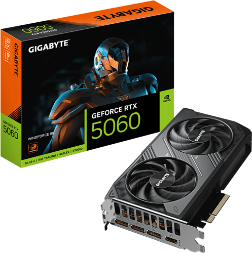 Gigabyte Gigabyte GV-N5060WF2-8GD RTX5060 8GB PCIE Graphics Card GVN5051