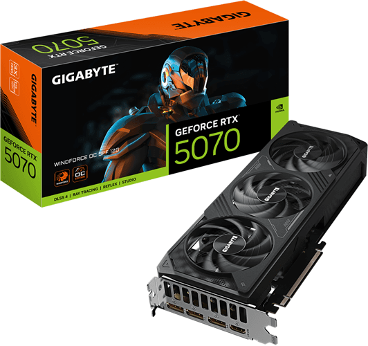 Gigabyte Gigabyte GV-N5070WF3 OC-12GD RTX5070 12GB PCIE Graphics Card GVN5071