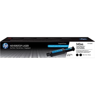 HP HP 143A Dual Pack Black Neverstop Toner Reload Kit W1143AD