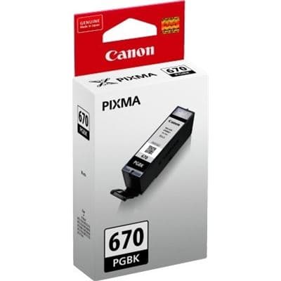 Canon Canon PGI670PGBK Pigment Black Ink Cartridge PGI-670PGBK