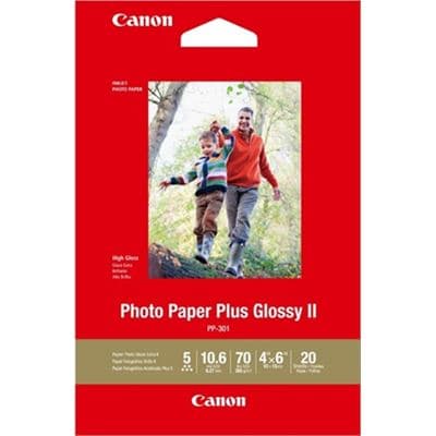 Canon Canon PP-301 4x6 Glossy II 275gsm Photo Paper - 20 Sheets PP3014X620