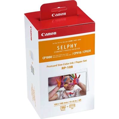 Canon Canon RP-108 Selphy 6x4 Photo Paper & Ink Kit - 108 Sheets RP108