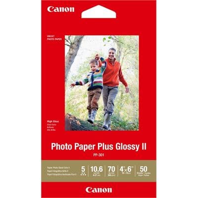 Canon Canon PP-301 4x6 Glossy II 275gsm Photo Paper - 50 Sheets PP301-4X6-50