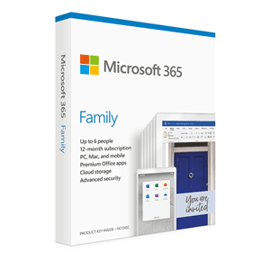 Microsoft Microsoft 365 Family for 6 Users/1 Household - 1 Year EP2-36888