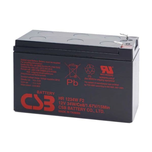 CSB CSB 12V 34W 9.0 AH Long Life Replacement UPS Battery. HRL1234WFR