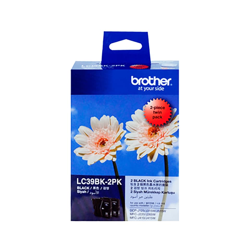 Brother Brother LC39 Black Twin Pack B39BT