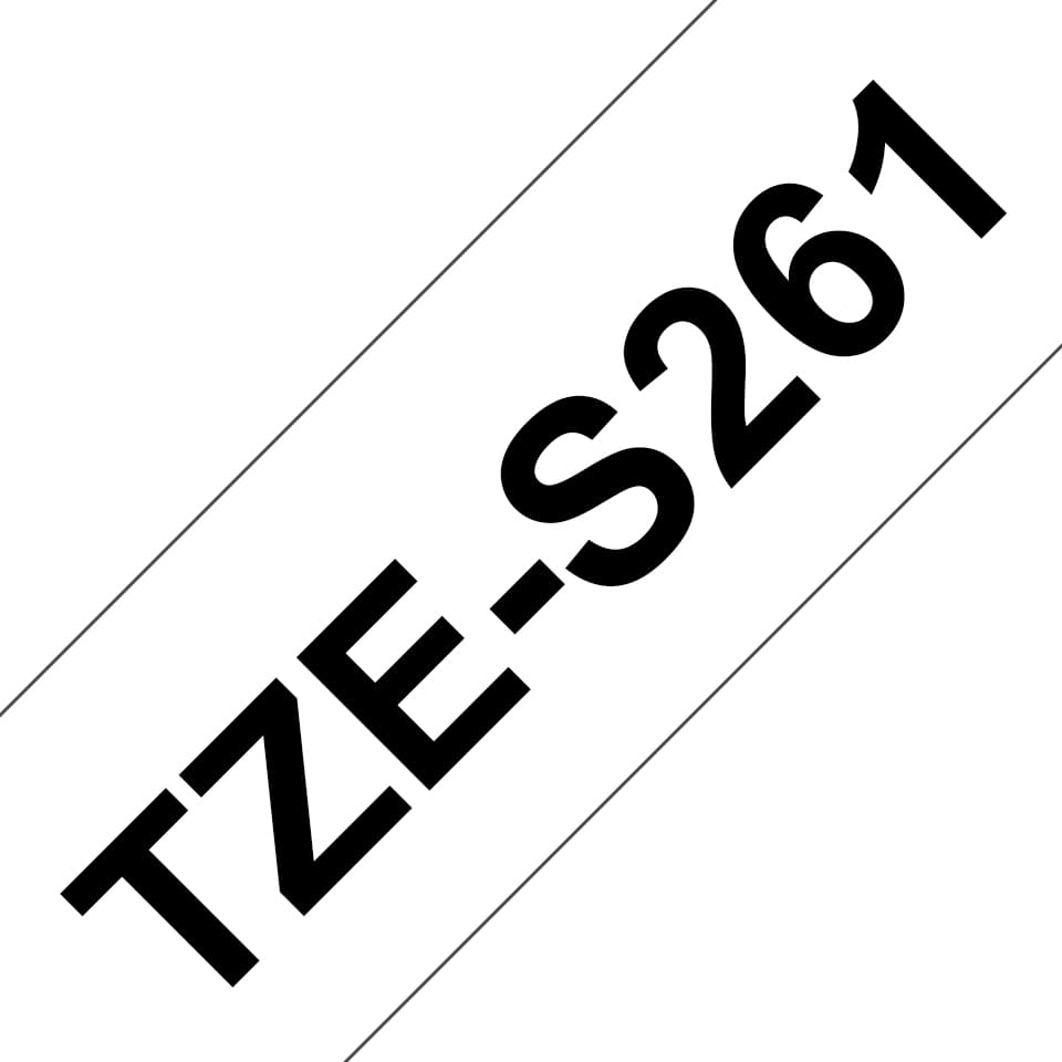 Brother Tape Black on White TZES261 BTZES261