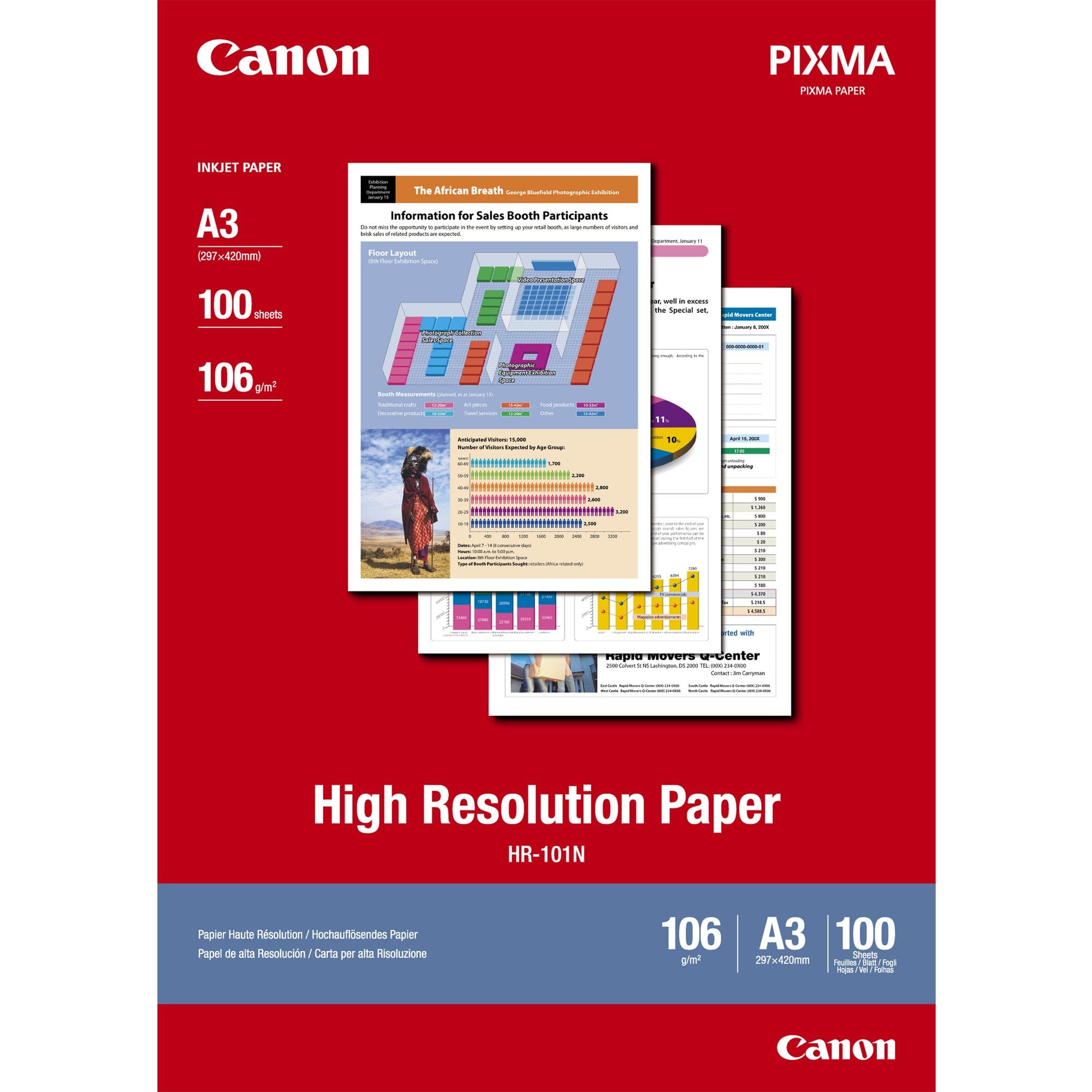 Canon Canon A3 Paper HR-101 100 PKT CHR101A3100