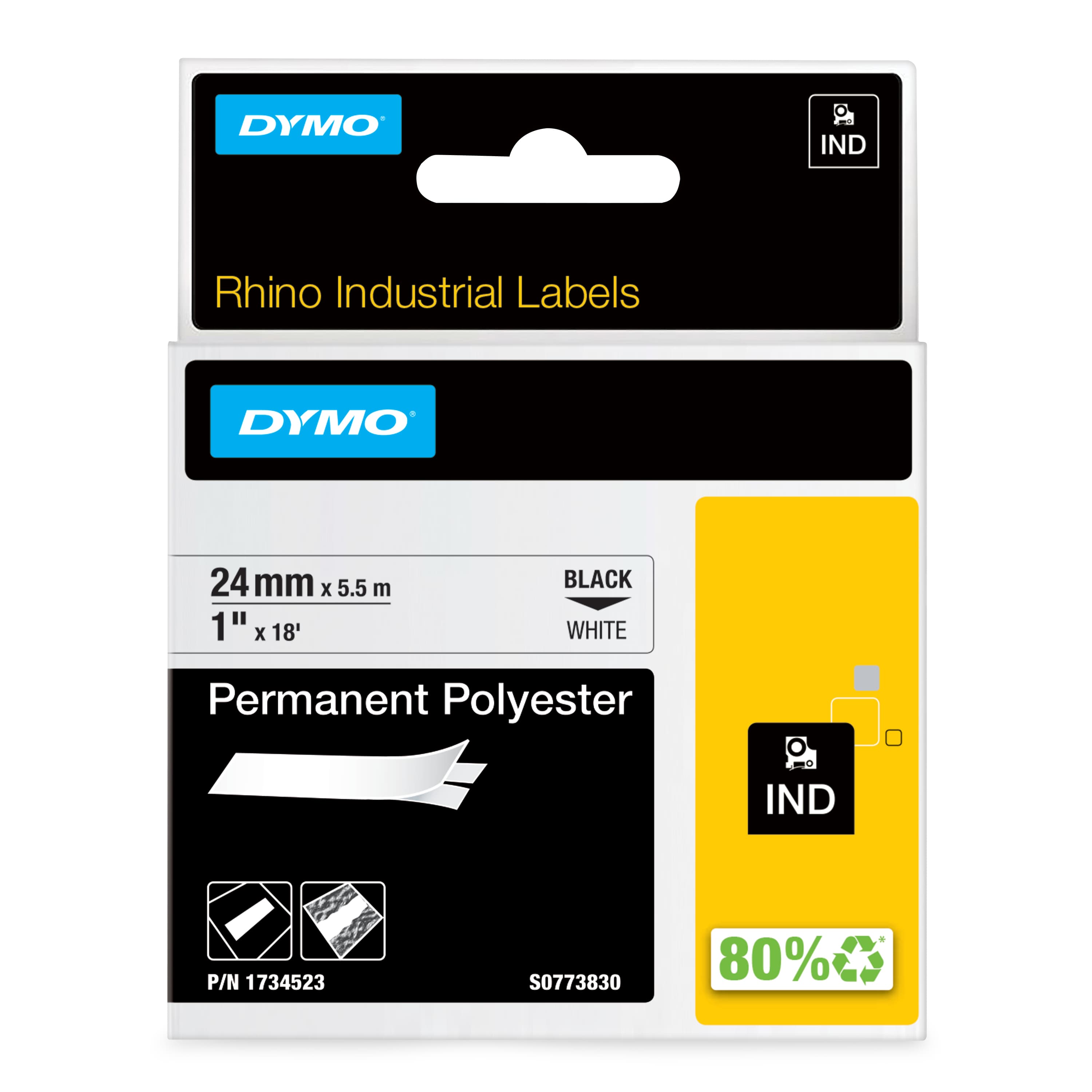 Dymo Dymo Rhino 24mm Perm Poly Tape DY1734523