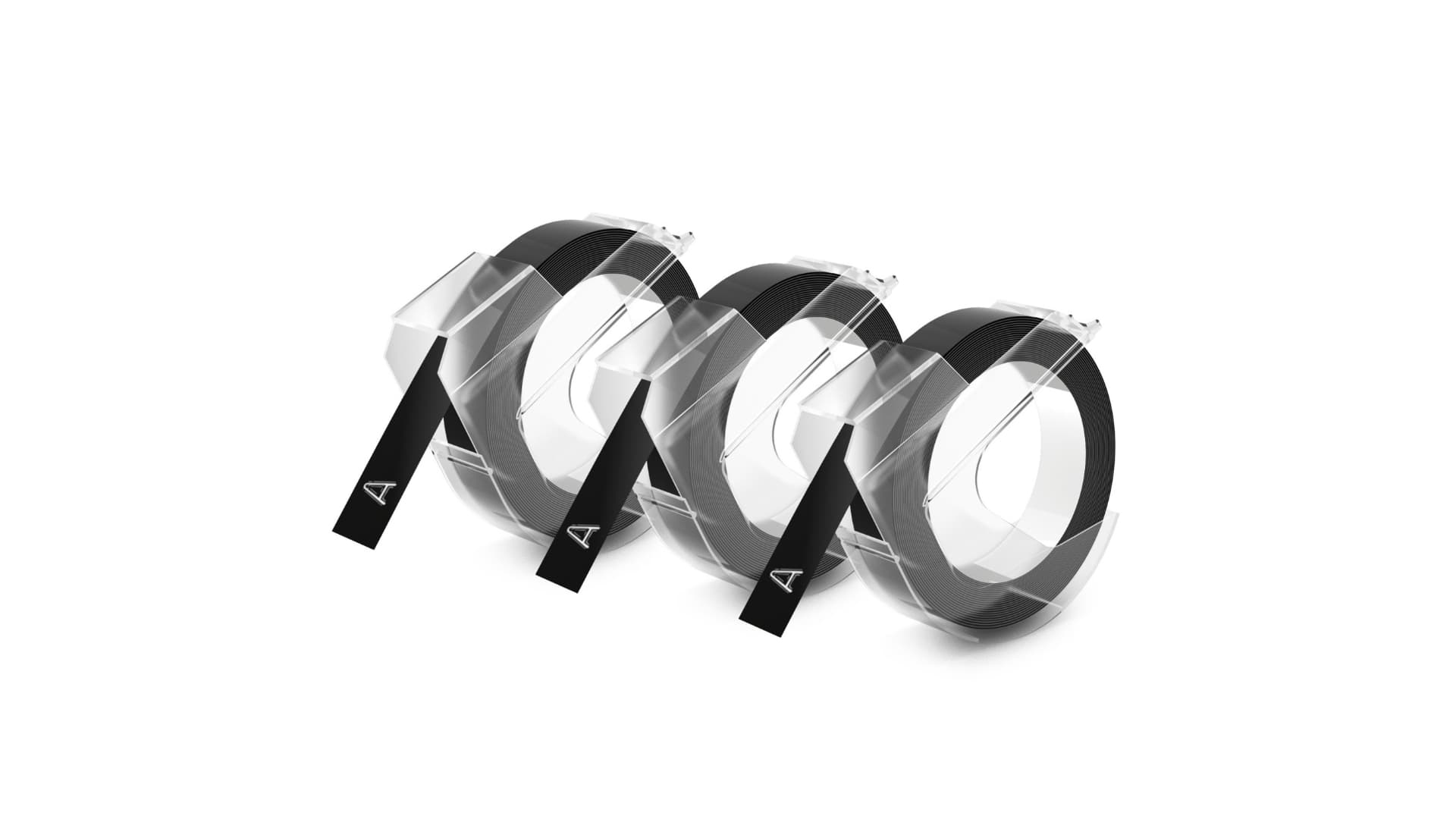 Dymo Dymo Emb Tape 3pk Blk 9mm x 3m DY1741670