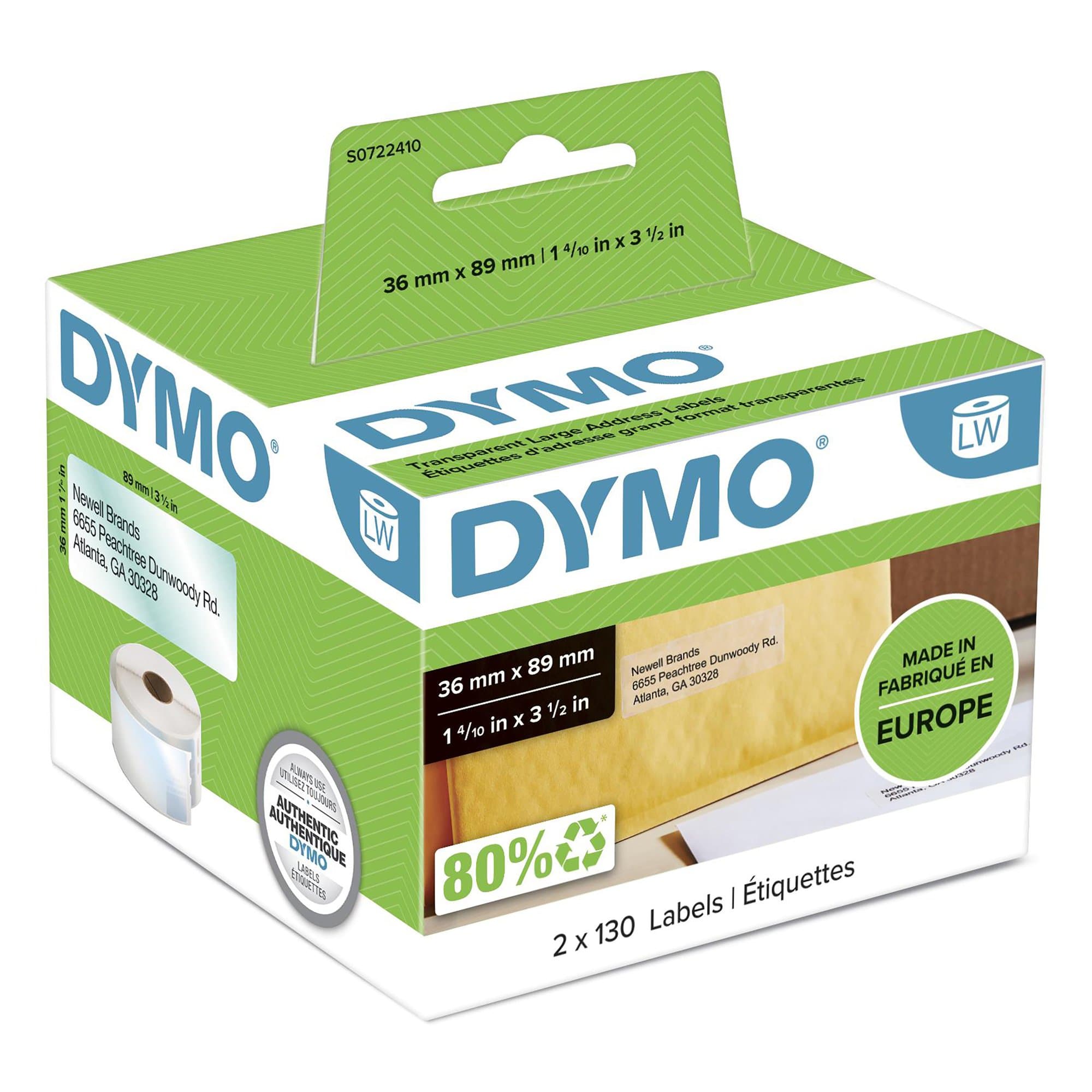 Dymo DY LW Lg Add Lbl 36X89mm Pk12 DY2093093