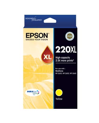 Epson Epson 220 HY Yellow Ink Cart E220YXL