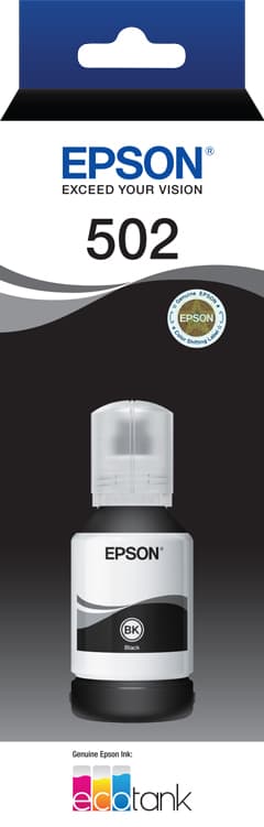 Epson Epson T502 Blk Eco Tank Ink E502B