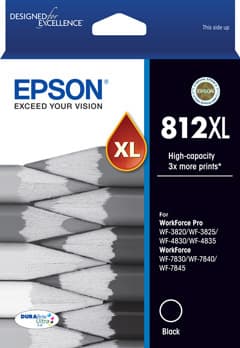Epson Epson 812XL Black Ink Cart E812BXL