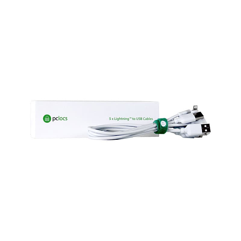 PcLocs USB-A to Lightning 5 Pack PCL7-10118
