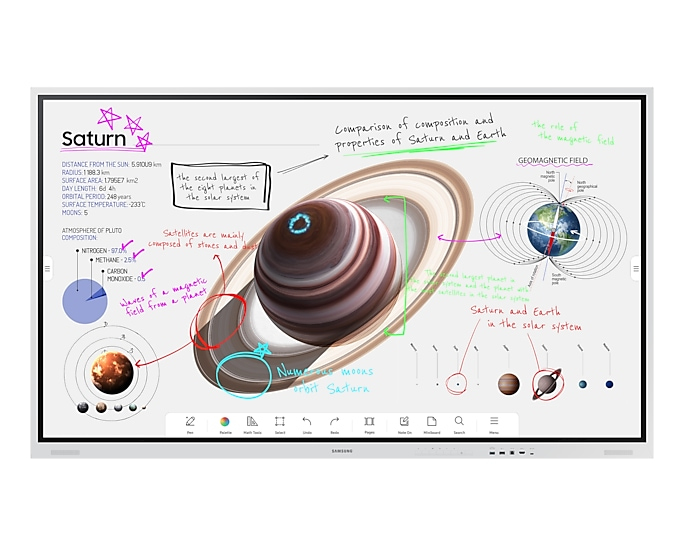 SAMSUNG FLIP PRO INTERACTIVE DISPLAY, 85" UHD, 350NITS, HDMI (2), LAN/WIFI, SPKR, OPS, 3YR thumbnail 1