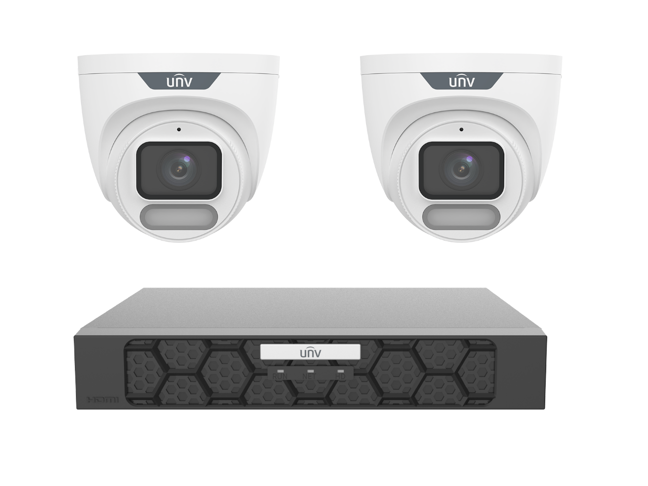 4 Channel IQ NVR 2x 6Mp Owlview Camera Turret Kit (UNV) (4TB) — Uniview — Recorders (NVR / DVR / XVR)
