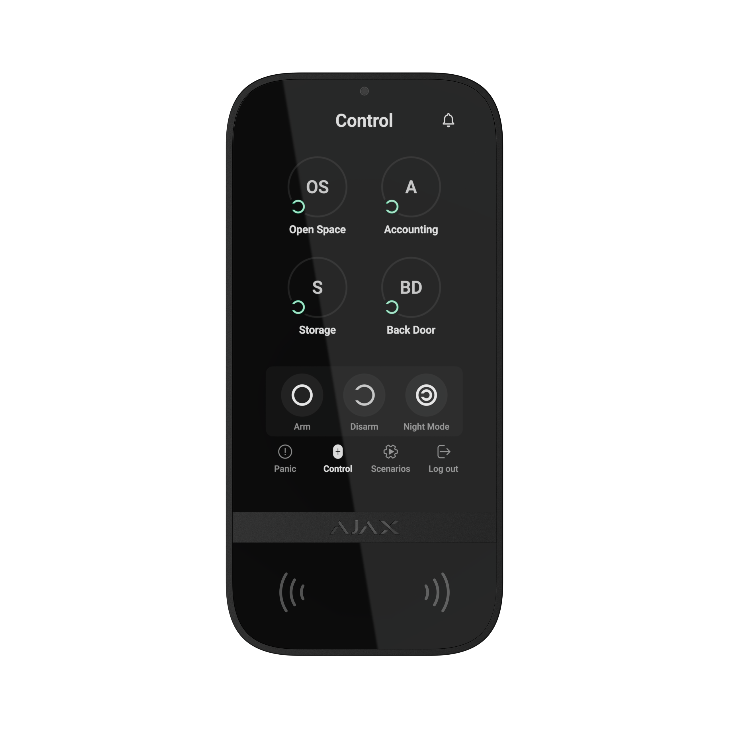 Ajax White KeyPad TouchScreen — Ajax — Keypads