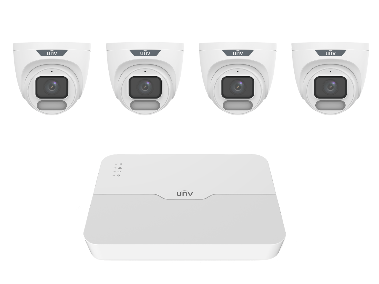 8 Channel IQ NVR 4x 6Mp Owlview Camera Turret Kit (UNV) (1TB) — Uniview — Recorders (NVR / DVR / XVR)