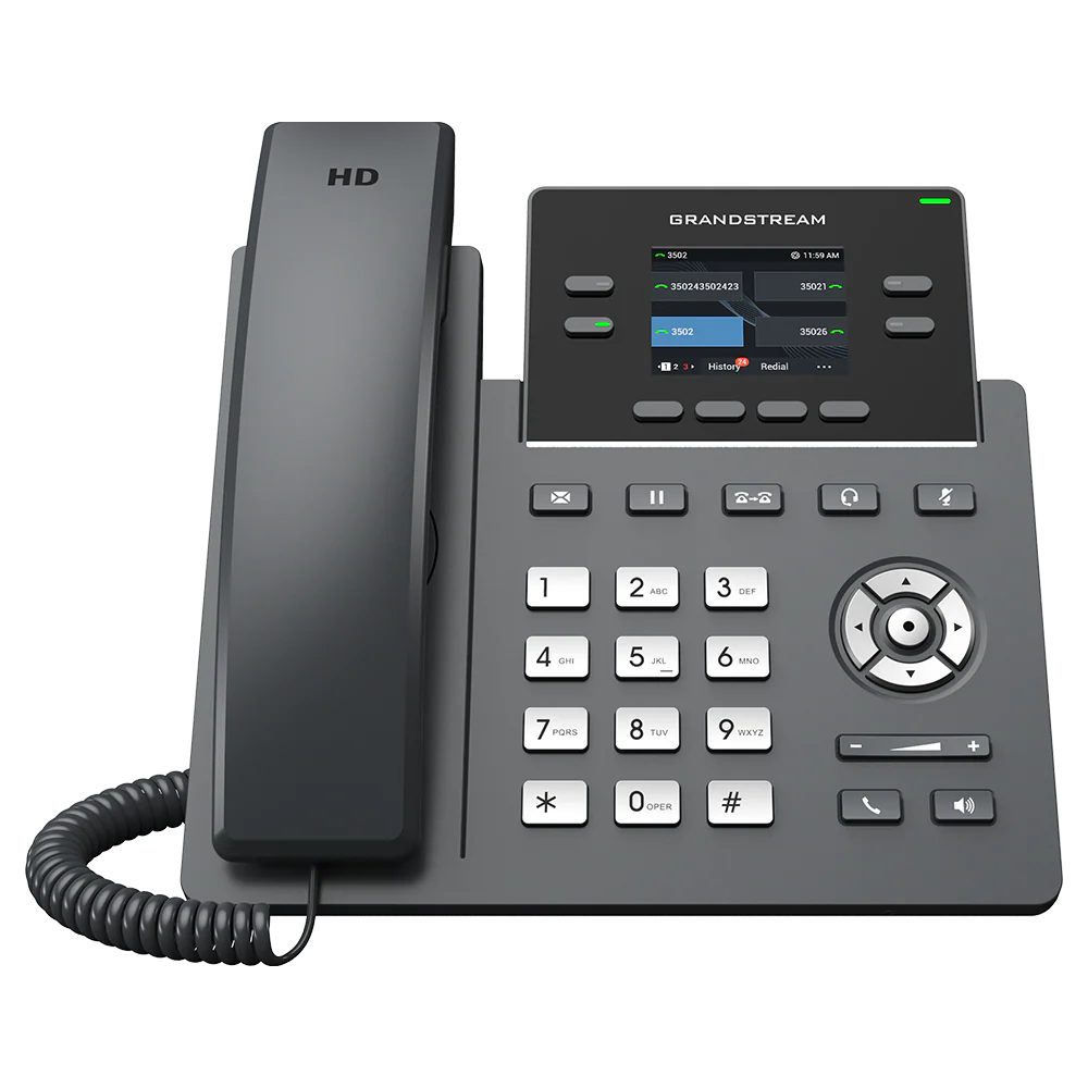 GRP2612P HD IP Phone 2.4"" Colour Screen 4-line PoE — Grandstream Networks — IP Phones