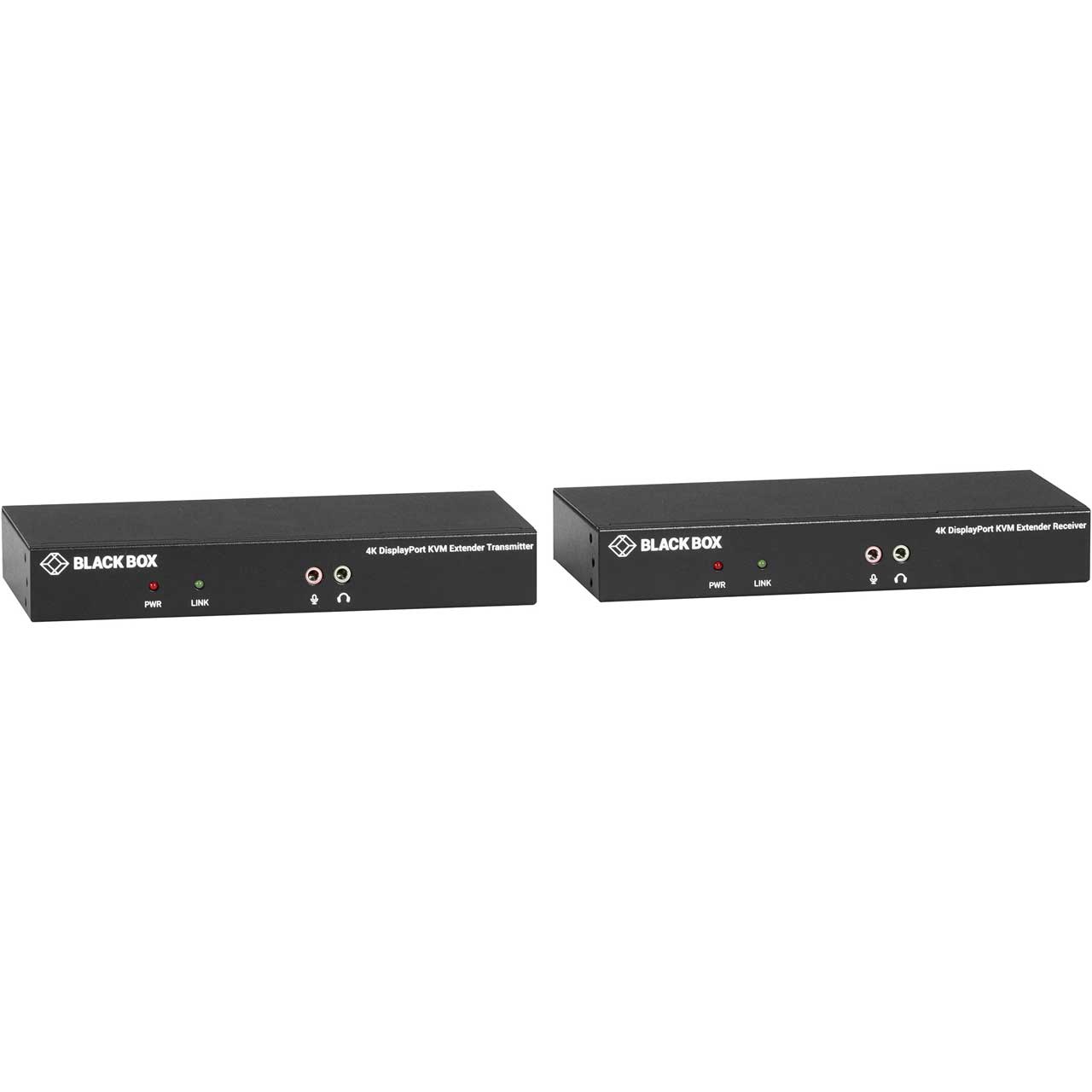 KVM Extender Kit over CATx 4K- Single-Monitor DisplayPort USB 2.0 Hub — Black Box — HDMI / Display Cables