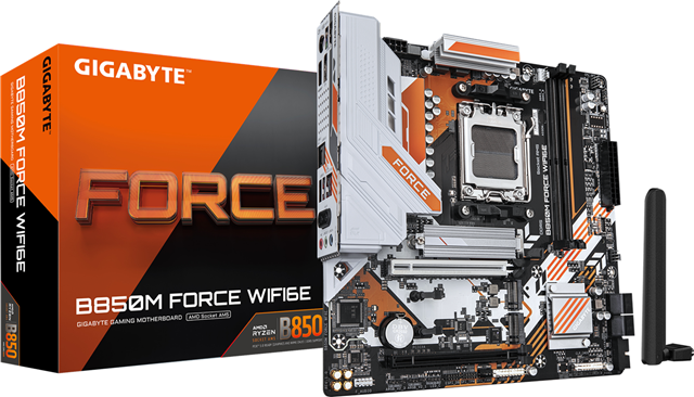 Gigabyte B850M Force Wifi6E Am5 Motherboard thumbnail 2