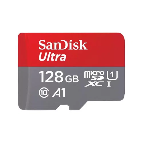 Sandisk Ultra Microsdhc Squab 128GB A1 C10 U1 Uhs-I 140MB/S R 4X6 Sd Adaptor 10Y — SanDisk — USB Drives